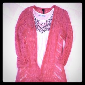 Maurices Knit Cardigan and Tank